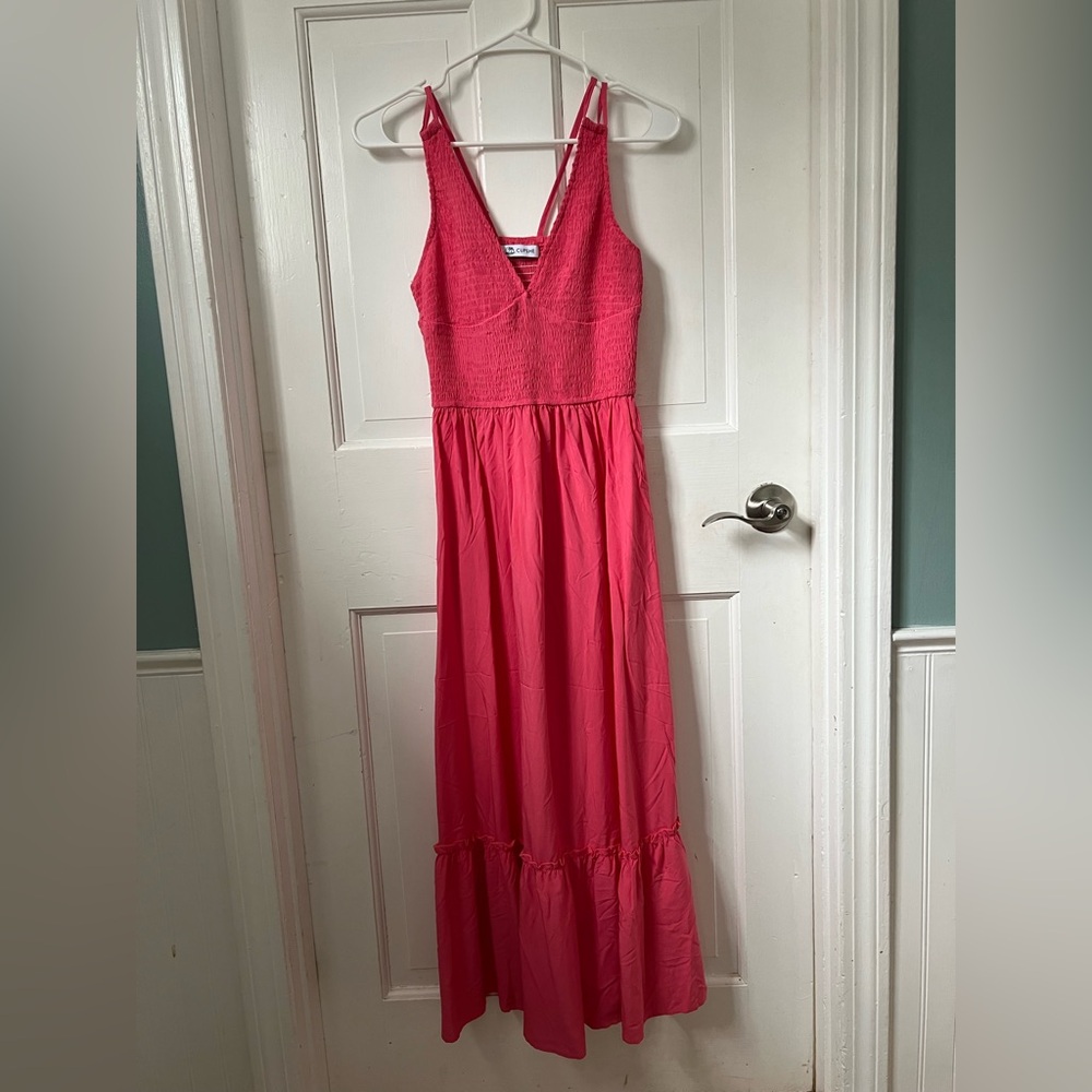 Elegant Pink Maxi Dress